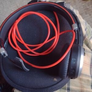Jabra Wireless Headphones with Red Accents NWOT